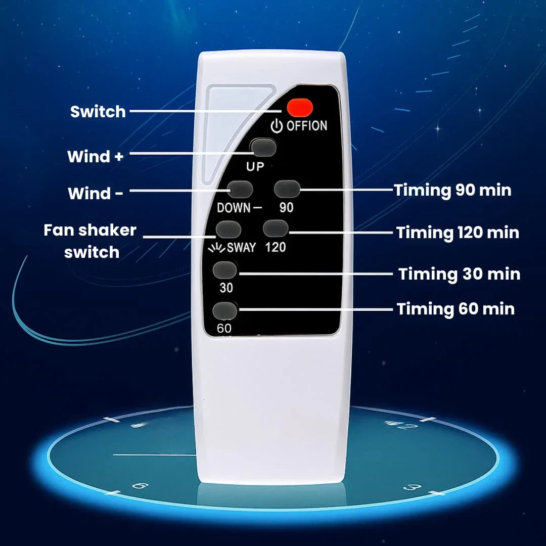 16 Inch Bladeless Fan - Remote Control - Modern Design