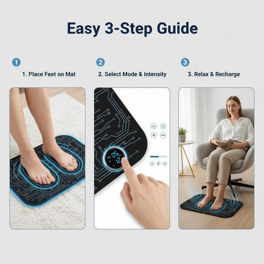 Foot Massager - Rechargeable Design - Heated Function