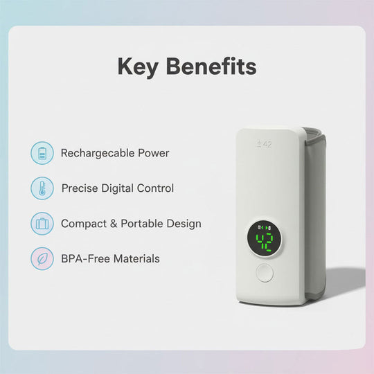 Baby Bottle Warmer - Portable - Digital Display