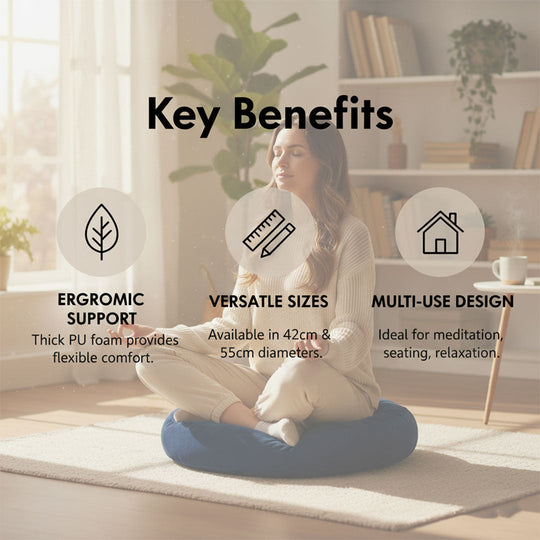 Japanese Floor Cushion - Futon Style - PU Foam