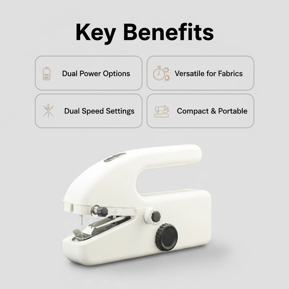 Mini Handheld Sewing Machine - Portable - Quick Stitcher