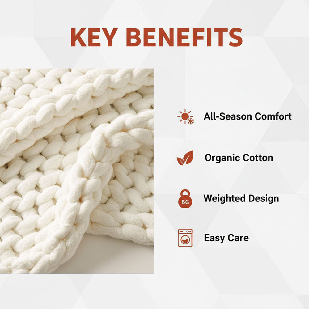 Weighted Blanket - Organic Cotton - All Seasons