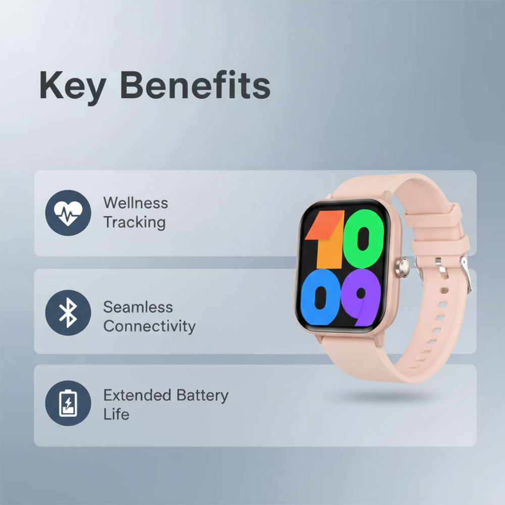 Smartwatch - Wellness Tracking - Bluetooth Connectivity