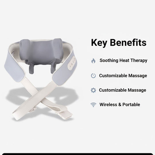 Neck and Shoulder Massager - Heat Therapy - Adjustable Settings