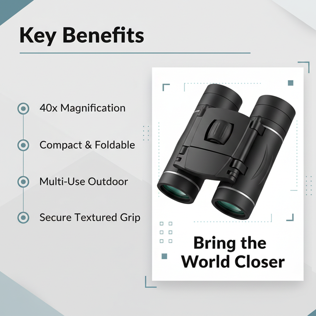 Binoculars with Compact Design and Outdoor Viewing