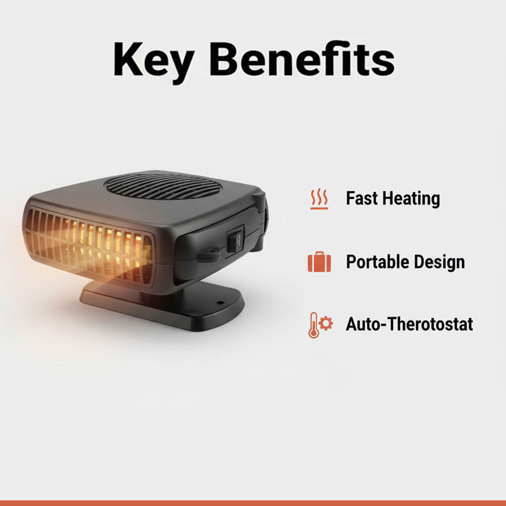 Car Heater - 150W 300W - 12V Ceramic Heater