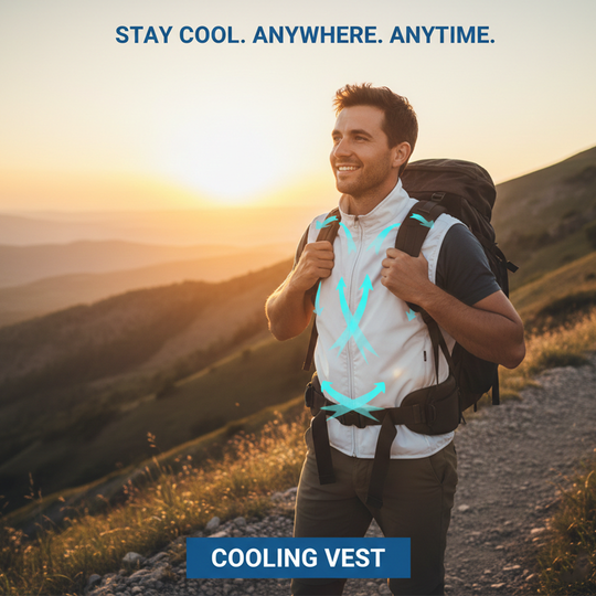 Cooling Vest with USB Airflow and Portable Design