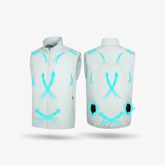 Cooling Vest with USB Airflow and Portable Design