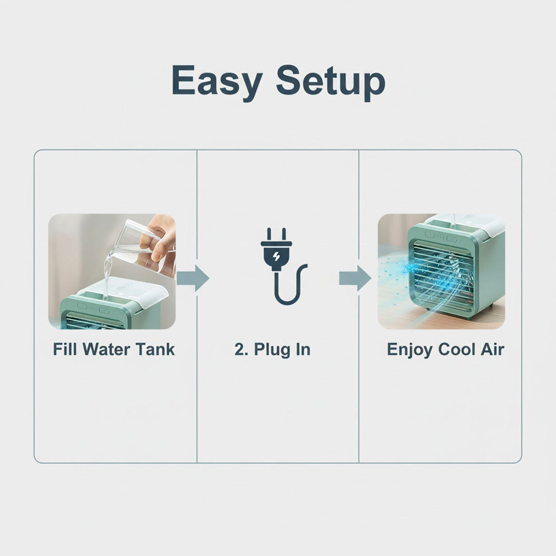 Portable Air Conditioner - Compact Size - Adjustable Cooling