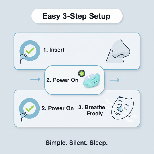 Anti-Snoring Device with Micro Ventilation and Travel Design