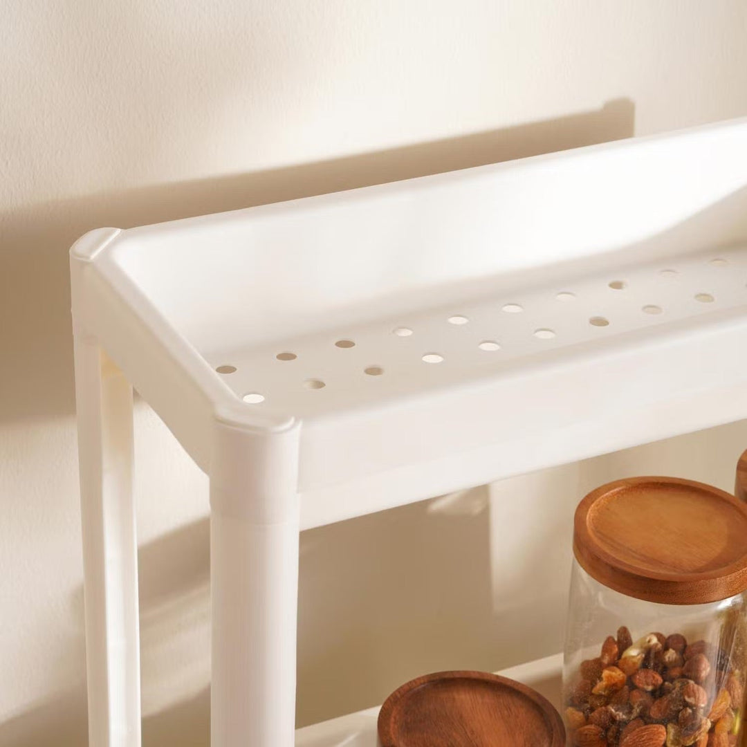 Kitchen Storage Rack with Wheels and 3 Tiers