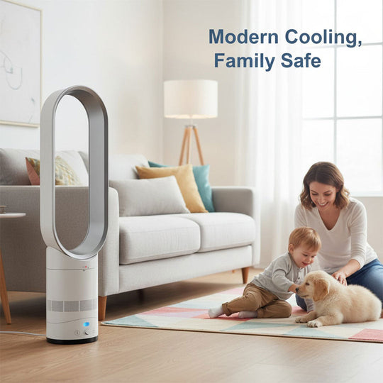 16 Inch Bladeless Fan - Remote Control - Modern Design