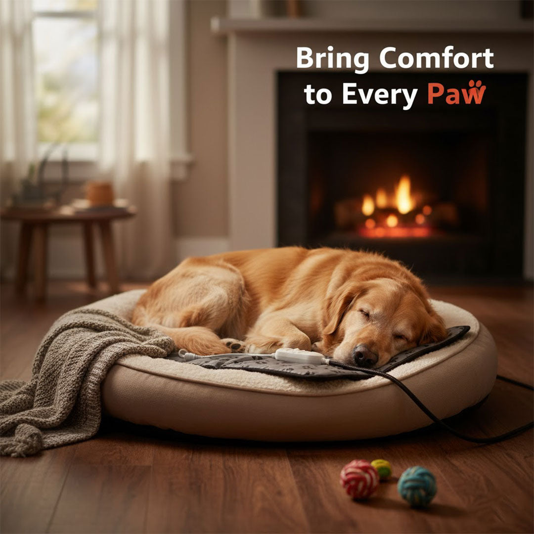 Electric Dog Heating Pad - Adjustable Temperature - Safety Design