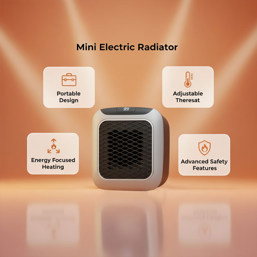 Portable Heater - Electric - Compact Design