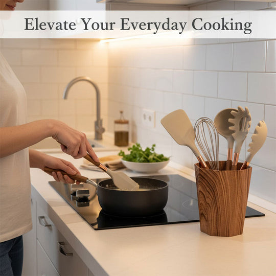 Cooking Utensil Set - Silicone Tools - Kitchen Accessory