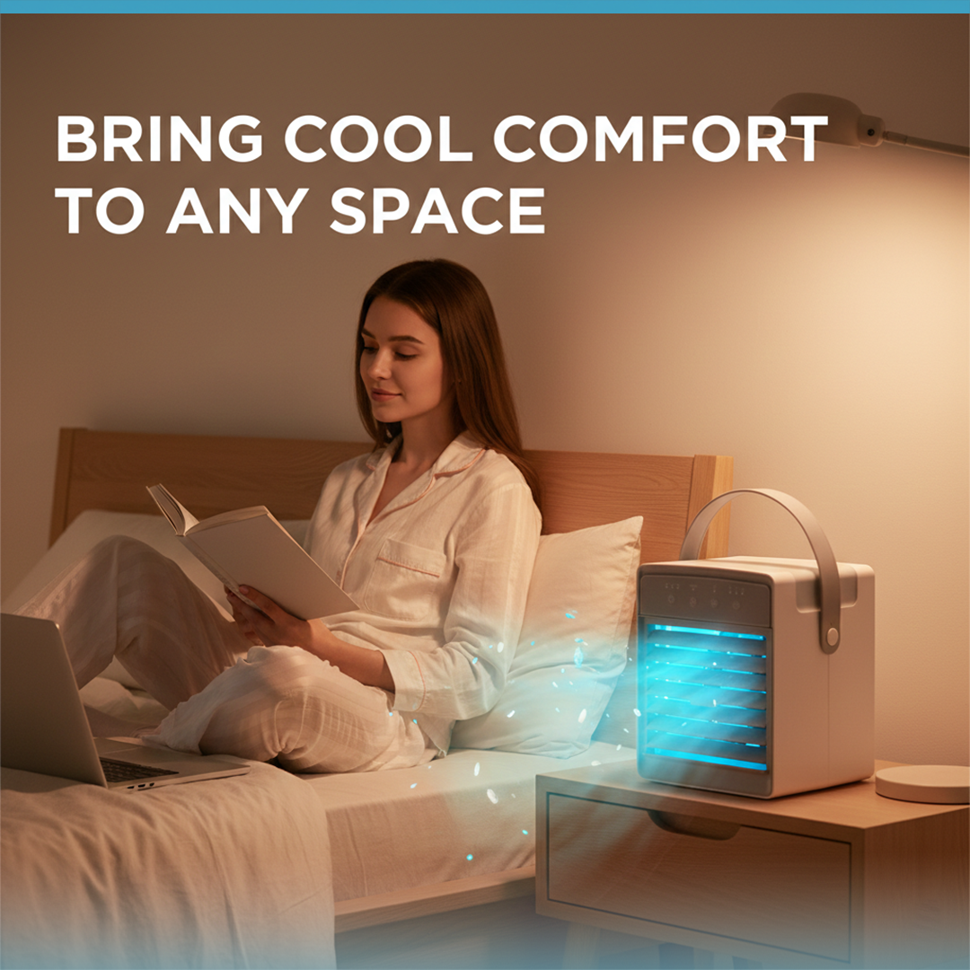 Air Cooler with USB Power and Adjustable Settings