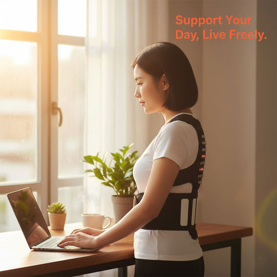 Back Support Belt - Magnetic Design - Adjustable Fit