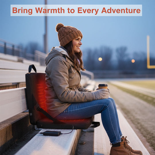 Foldable Heated Seat Cushion - 3 Temperature Settings - USB Powered