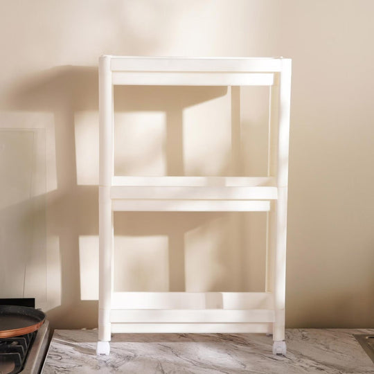 Kitchen Storage Rack with Wheels and 3 Tiers