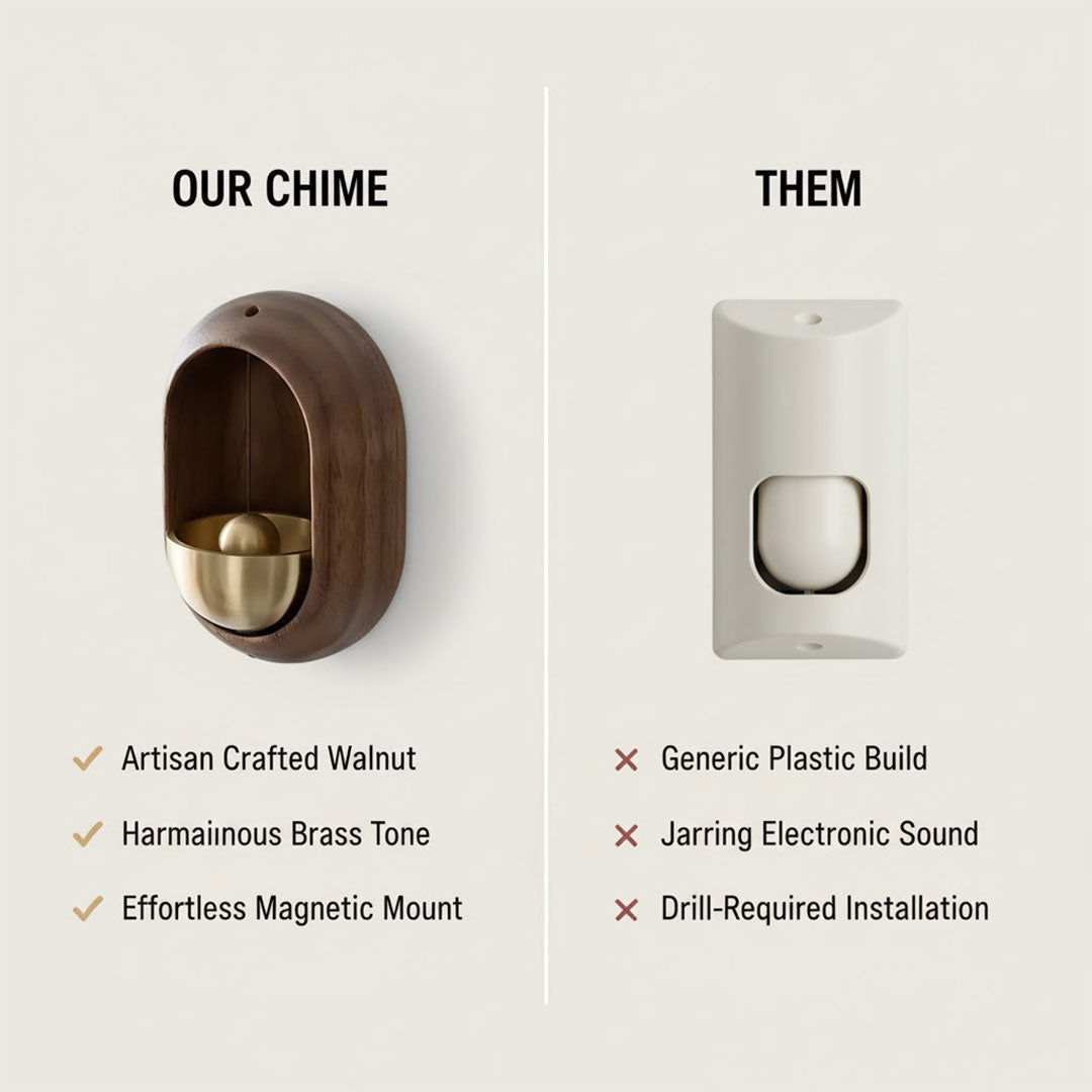 Wooden Door Chimes - Elegant Design - Peaceful Melody