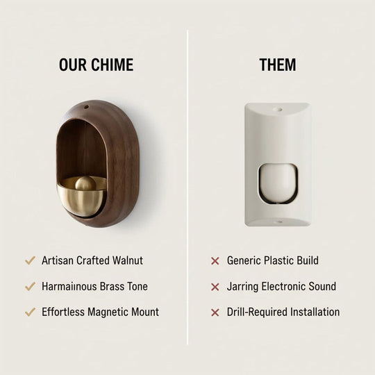 Wooden Door Chimes - Elegant Design - Peaceful Melody