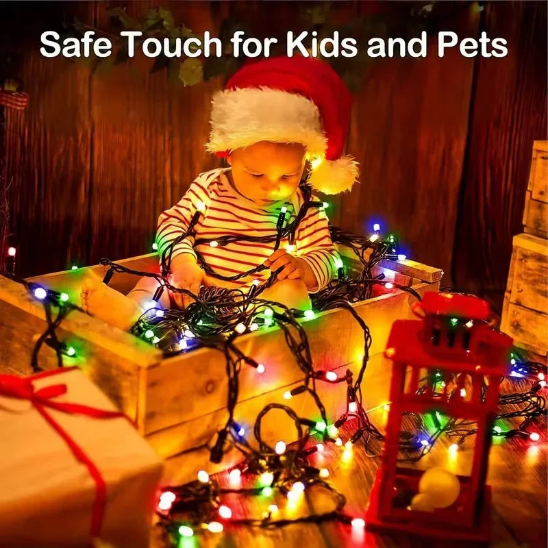 500 LED Outdoor Fairy Lights - Remote Control - Plug Powered