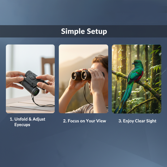 Binoculars with Compact Design and Outdoor Viewing