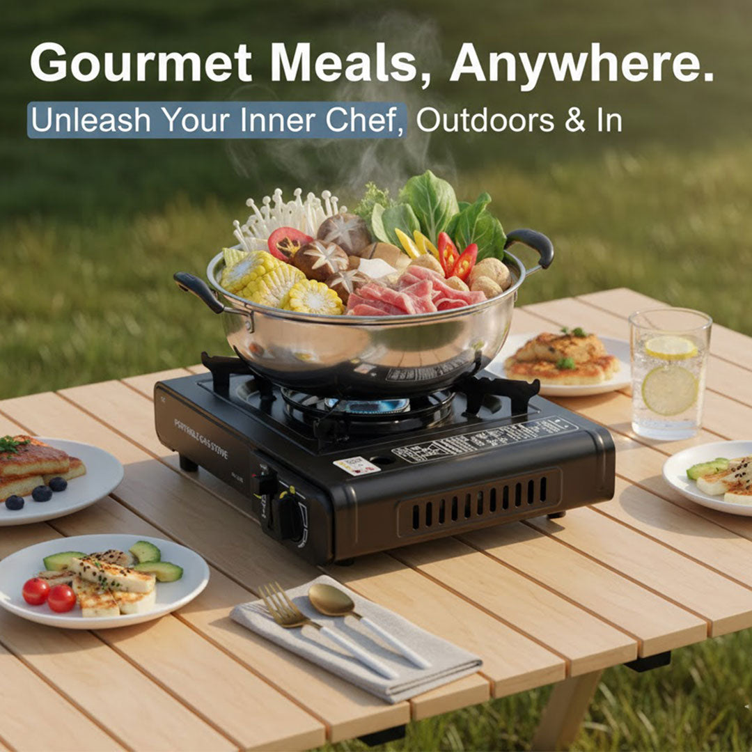 Camping Gas Stove - Portable Design - 2100W Power