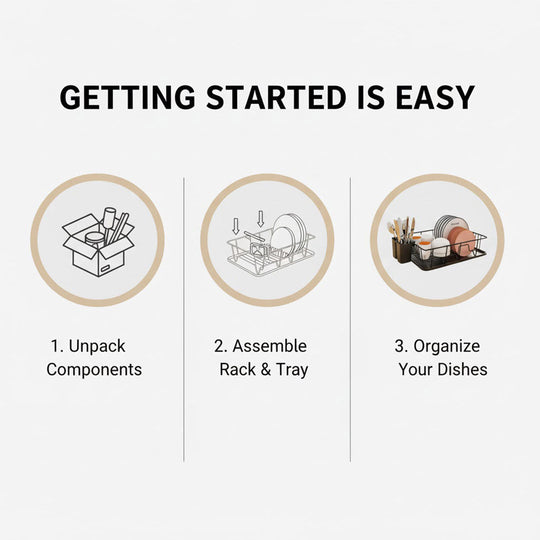 Dish Rack - Stainless Steel - Drip Tray