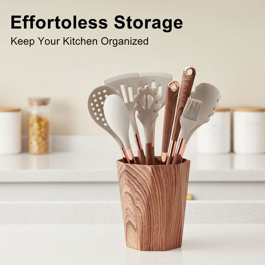 Cooking Utensil Set - Silicone Tools - Kitchen Accessory