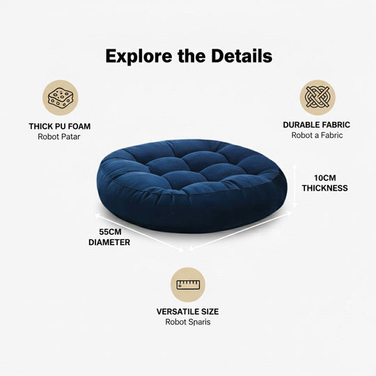 Japanese Floor Cushion - Futon Style - PU Foam