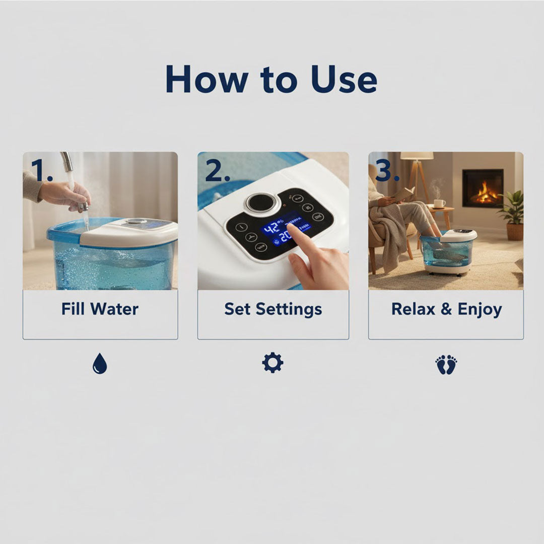 Foot Spa Massager - Hydrotherapy - Heat Function