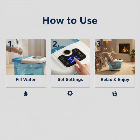 Foot Spa Massager - Hydrotherapy - Heat Function