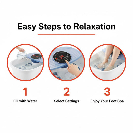 Foot Spa - Temperature Control - Bubble Function