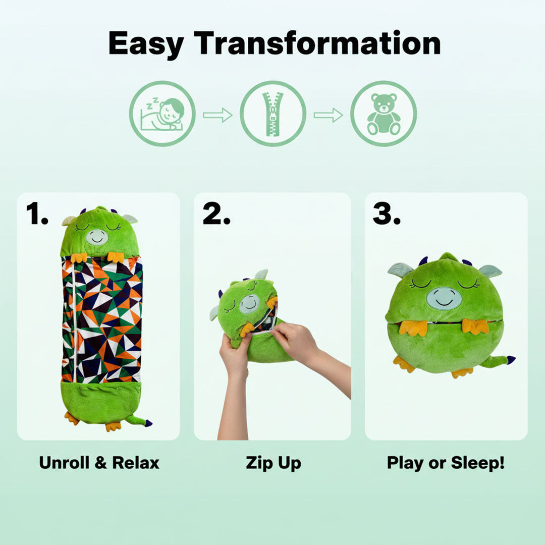 Kids Sleeping Bag - Plush Toy - 2-in-1 Design