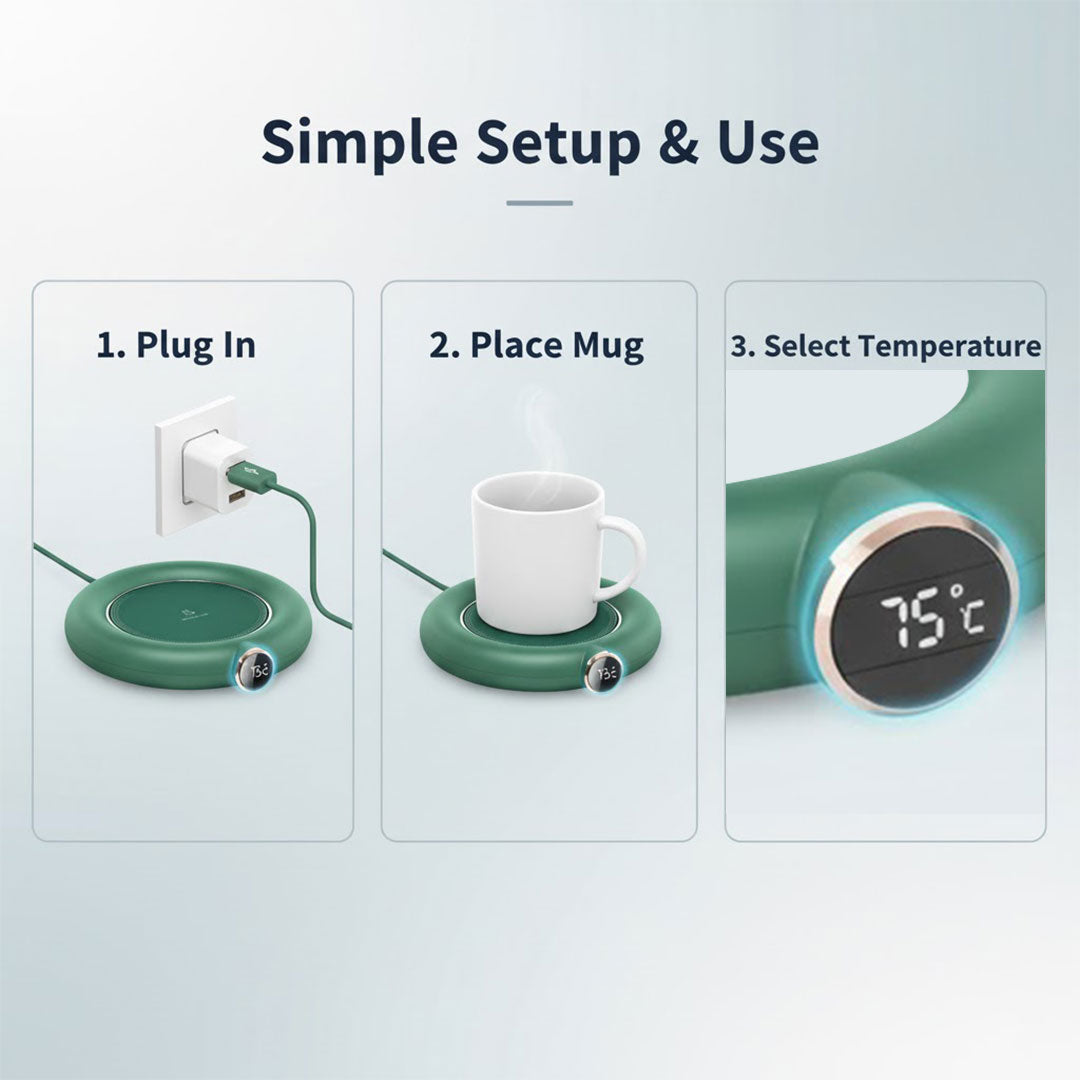 Cup Warmer - Digital Display - Adjustable Temperature