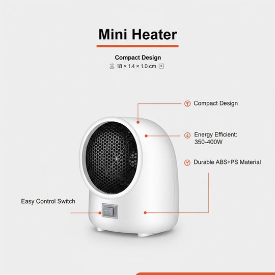 Mini Heater - Electric Portable - Home Appliance