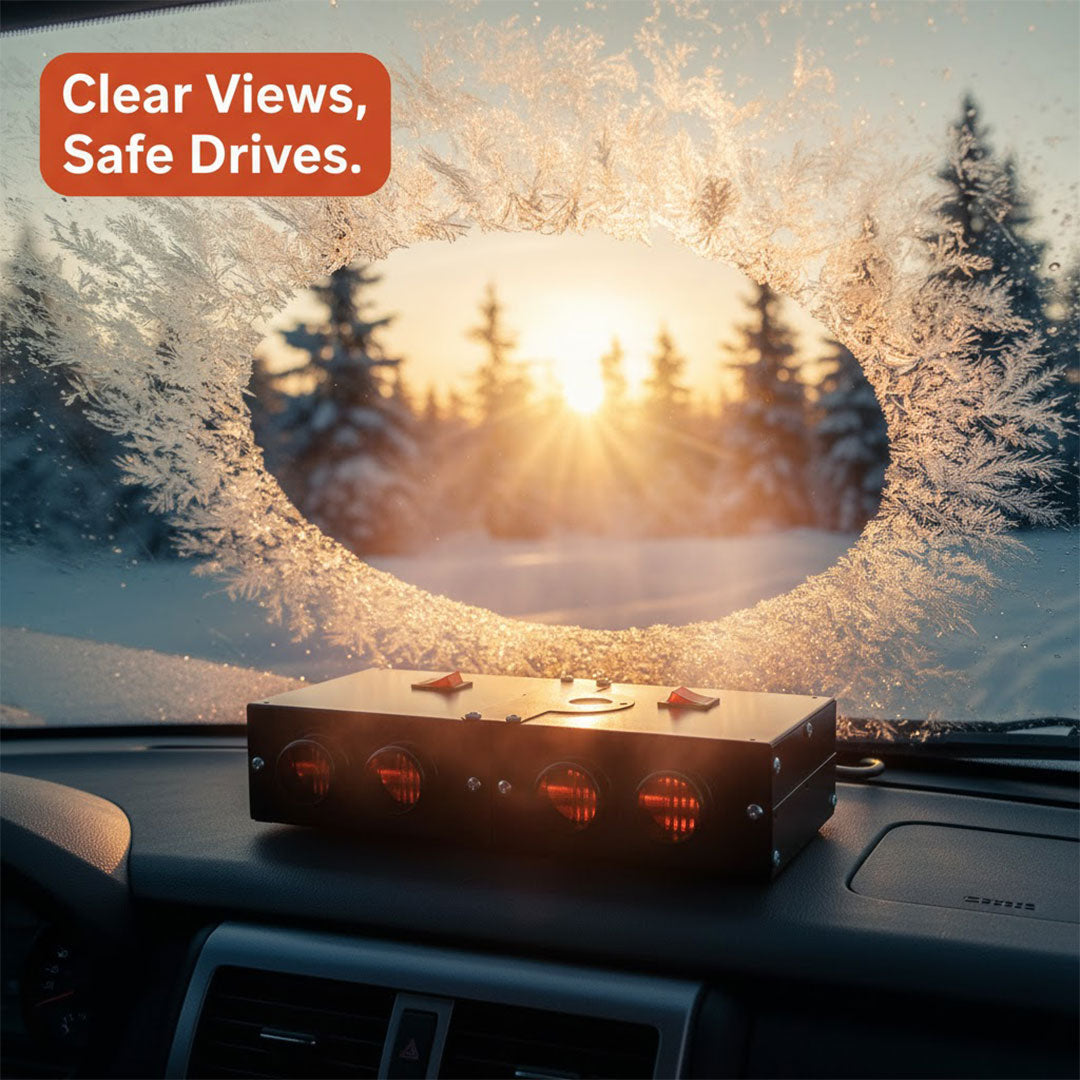 500W Car Heater - Compact Design - Quick Heating