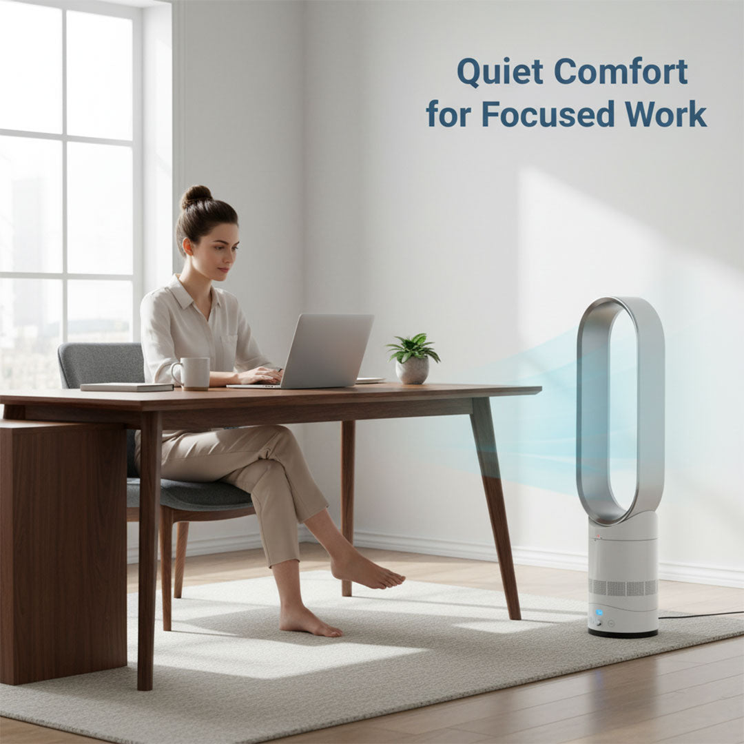 16 Inch Bladeless Fan - Remote Control - Modern Design