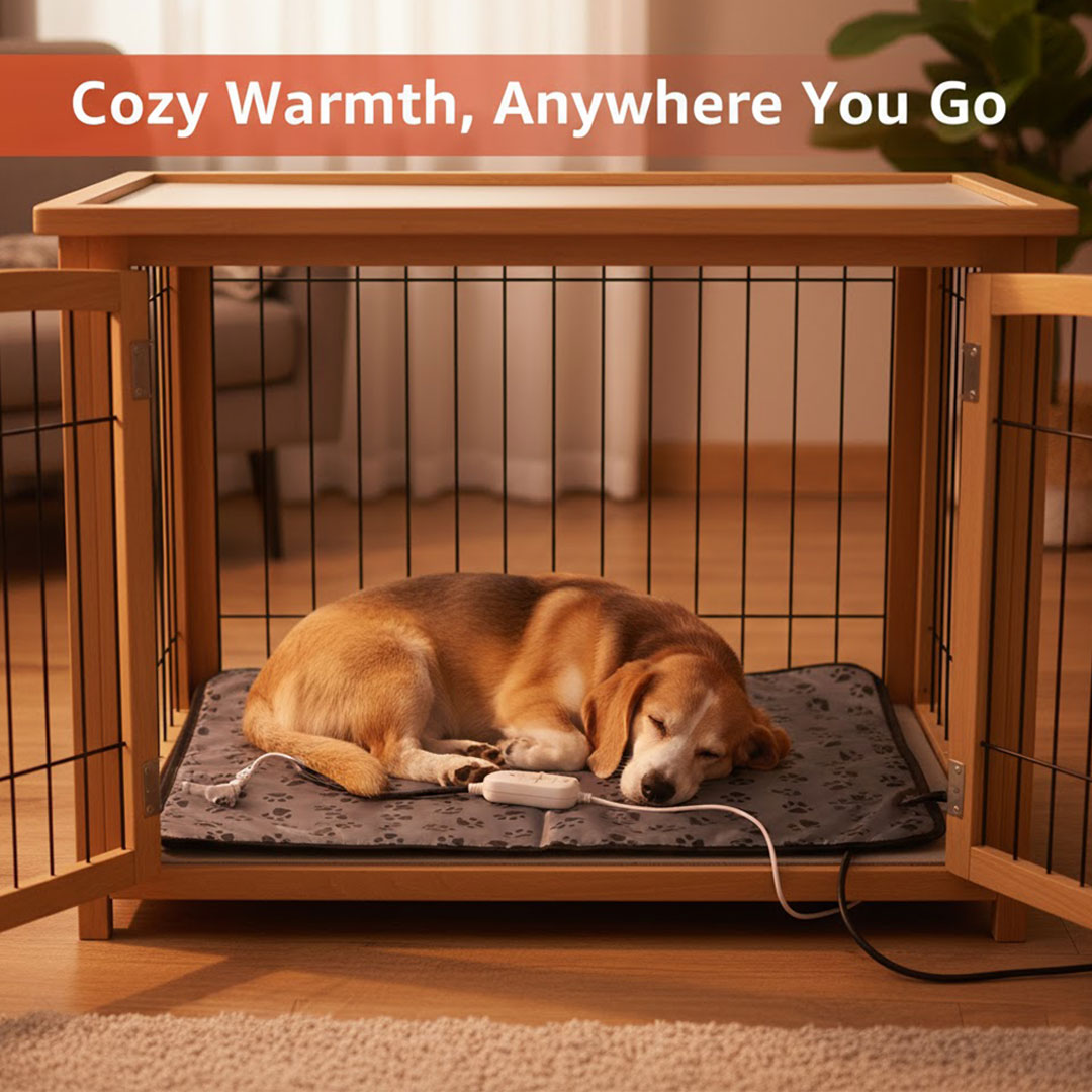 Electric Dog Heating Pad - Adjustable Temperature - Safety Design