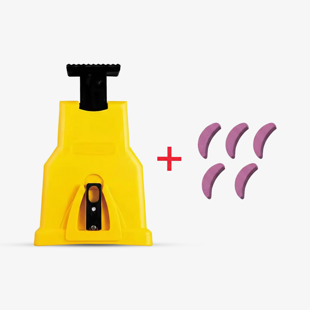 Chainsaw Sharpener with Blade Holder and Stone Attachment