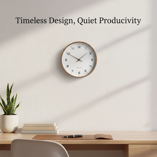 Wooden Wall Clock - Minimalist Design - Silent Movement