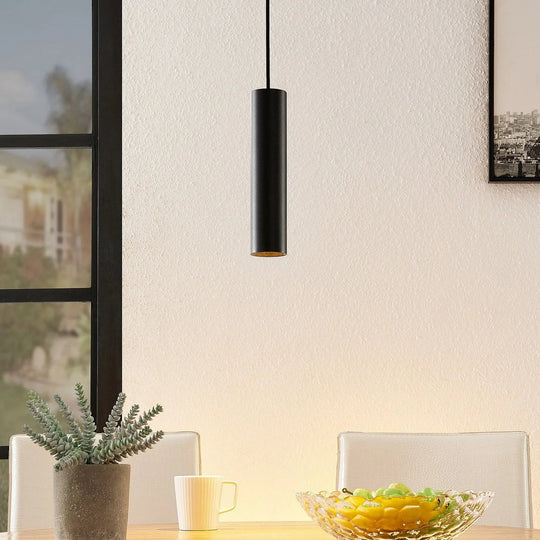Pendant Light - Black Aluminium - Tube Design - Luvonic
