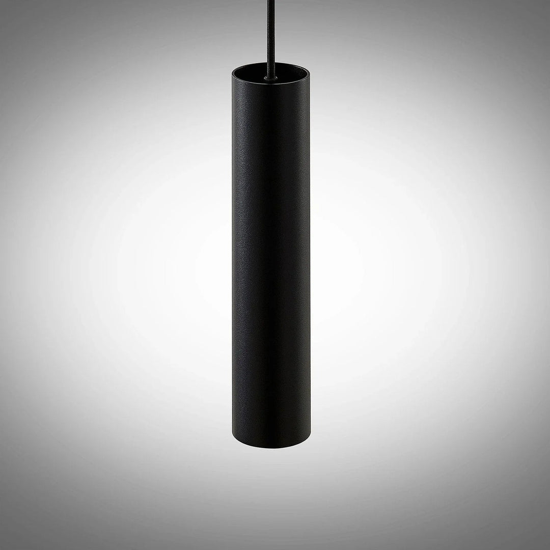 Pendant Light - Black Aluminium - Tube Design - Luvonic