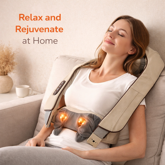 Abdominal Massager with Heat Therapy and Rechargeable Battery