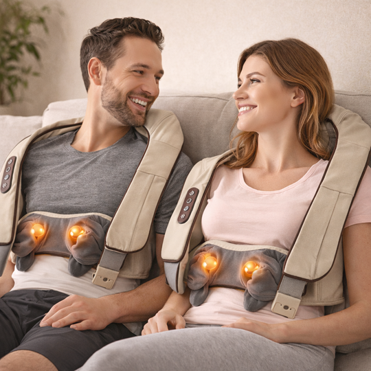 Abdominal Massager with Heat Therapy and Rechargeable Battery