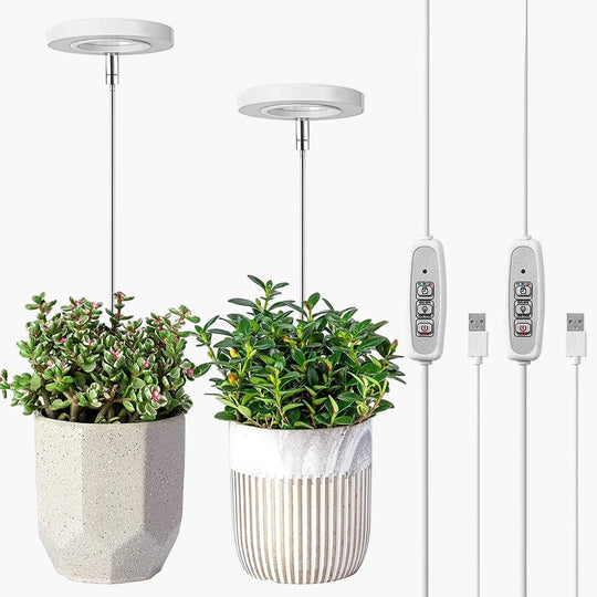 Adjustable Full Spectrum LED Grow Light for Indoor Plants – Customizable Brightness and Height for Optimal Growth 1