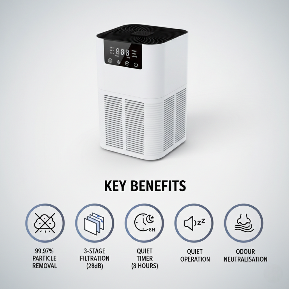 Air Purifier with HEPA Filter and Indoor Use