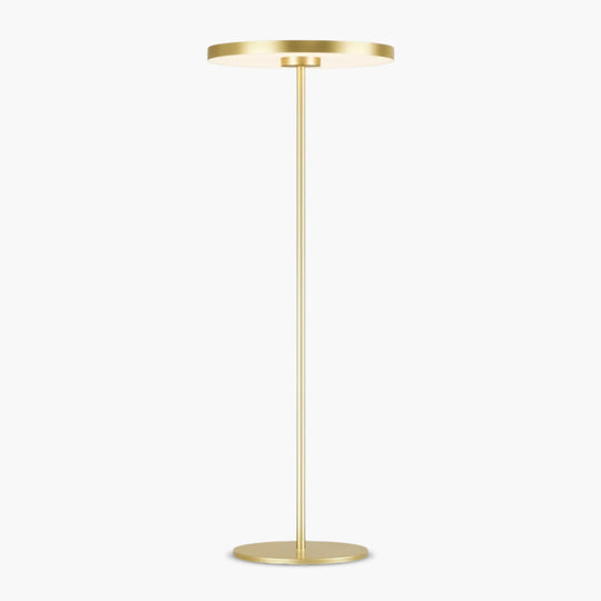 Floor Lamp - Golden Frame - Circular Shade
