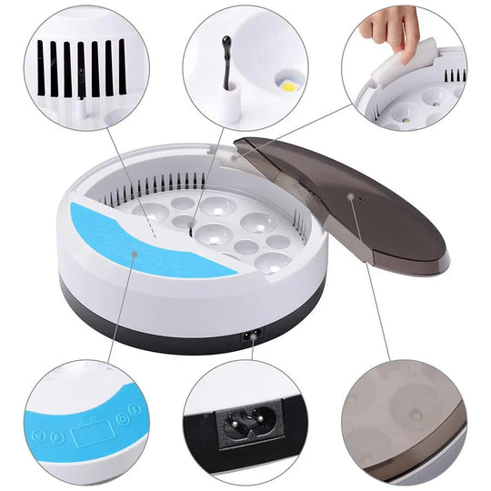 Automatic Egg Incubator - LED Display - Temperature Control